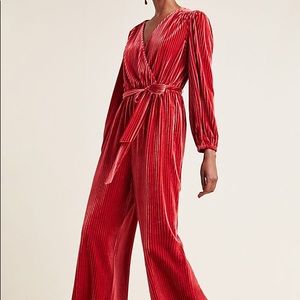 Anthropologie Velvet Jumpsuit